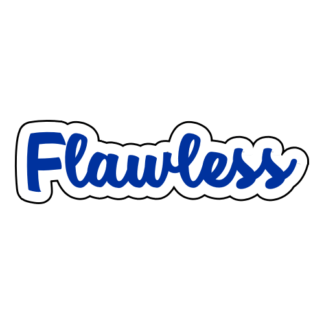 Flawless Sticker (Blue)